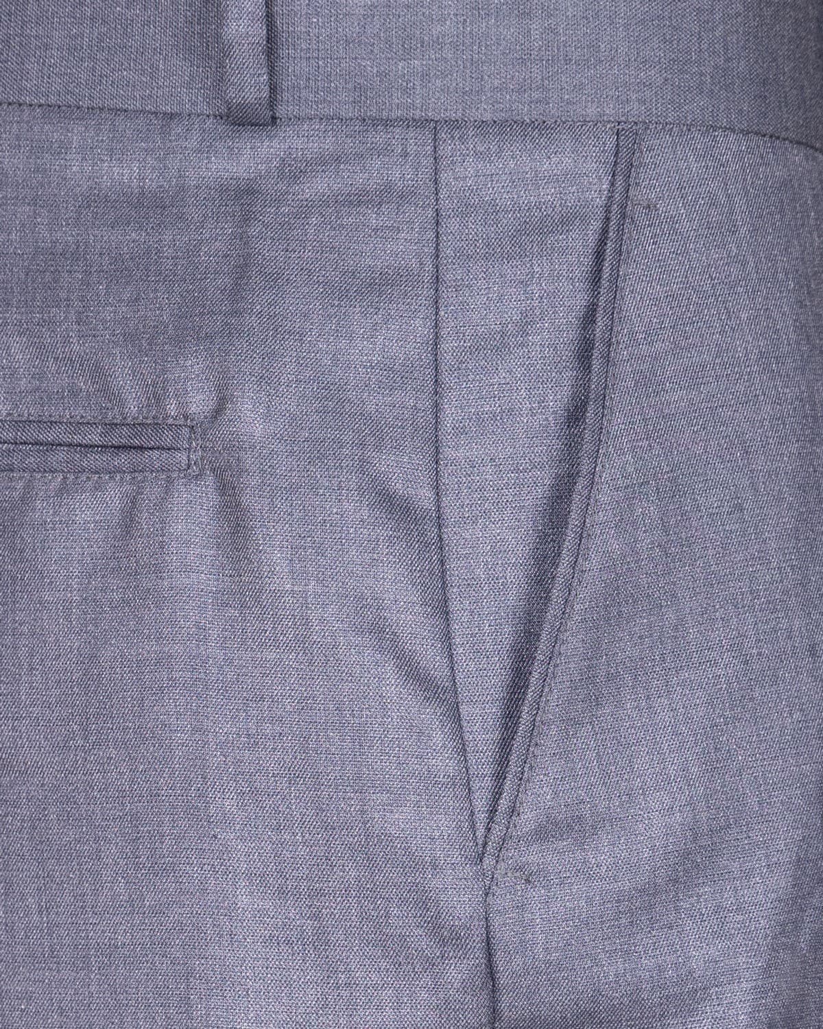 Merino Grey Normal Fit Cotton Pant