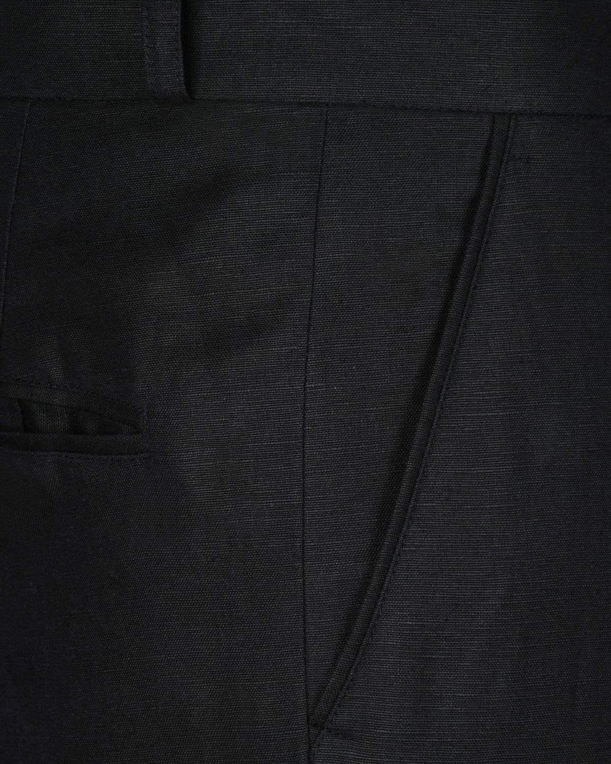 Black Luxurious Linen Pant