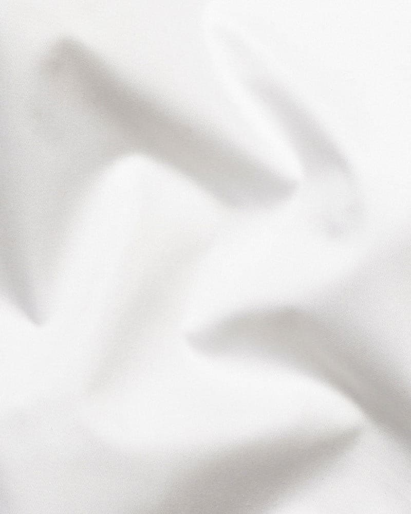 White Super Soft Black Button Premium Cotton Shirt