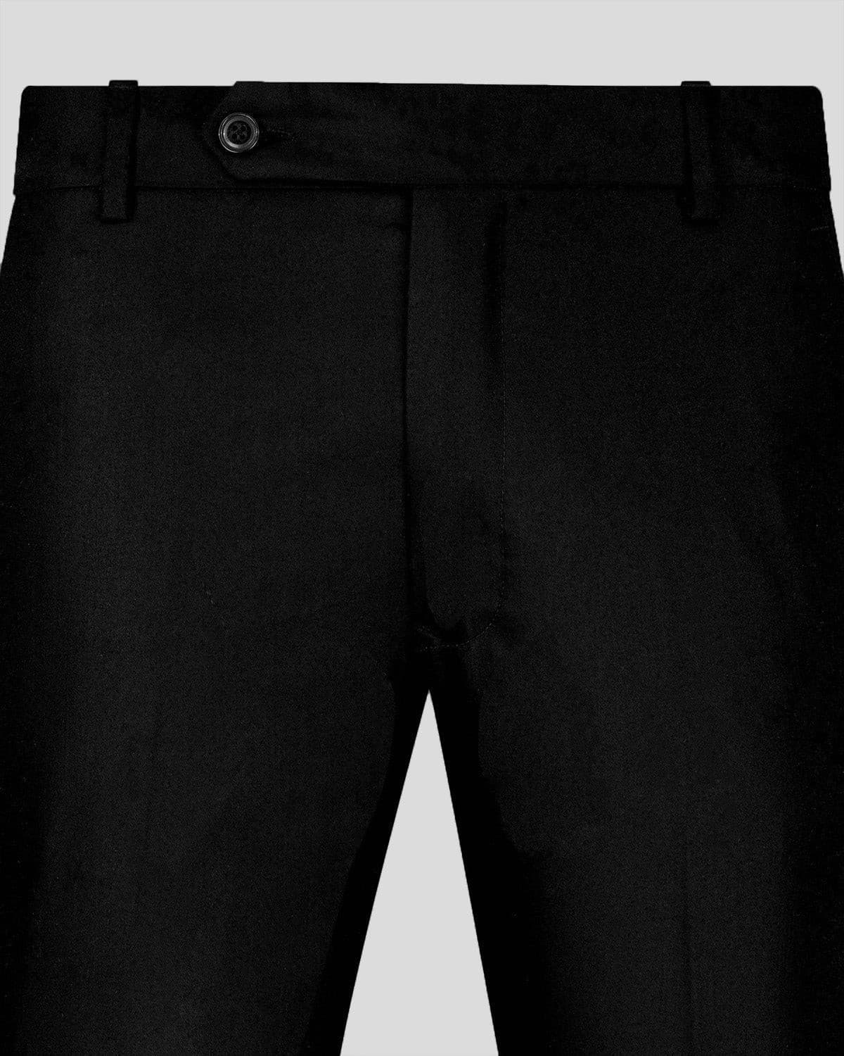 Black Normal Fit Trousers