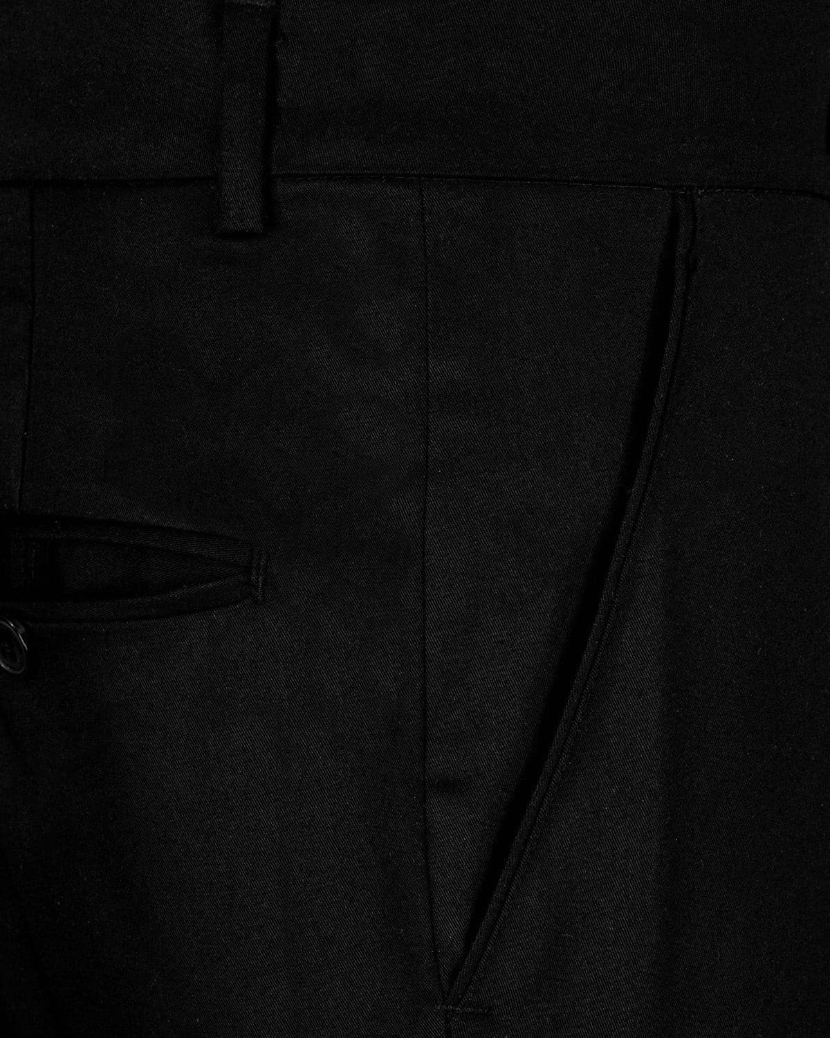 Black Normal Fit Trousers