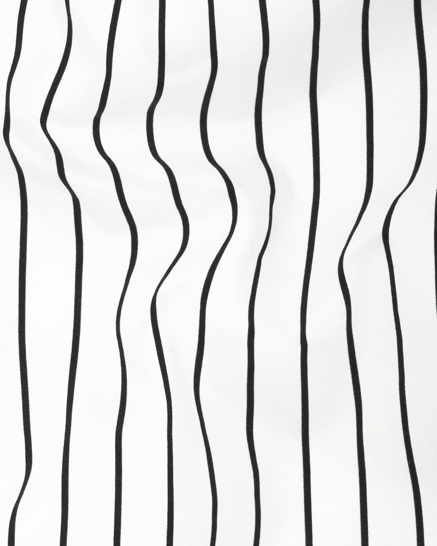 Black & White Stripe Lawn Cotton Men's Formal Shirt