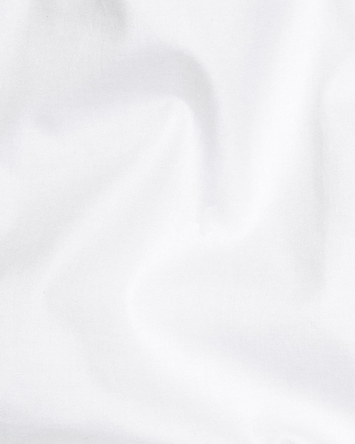 White With Black Inner Cuffs & Collar Giza Cotton Shirt
