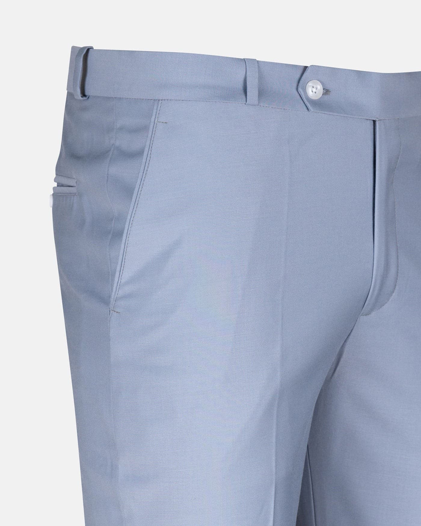 Crestline Ice Blue Normal Fit Cotton Pant