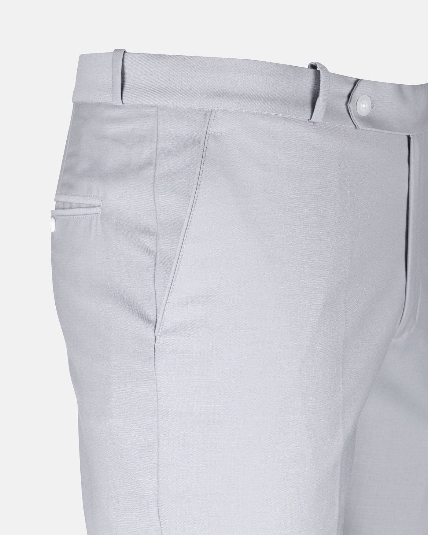 Crestline Mist Grey Normal Fit Cotton Pant