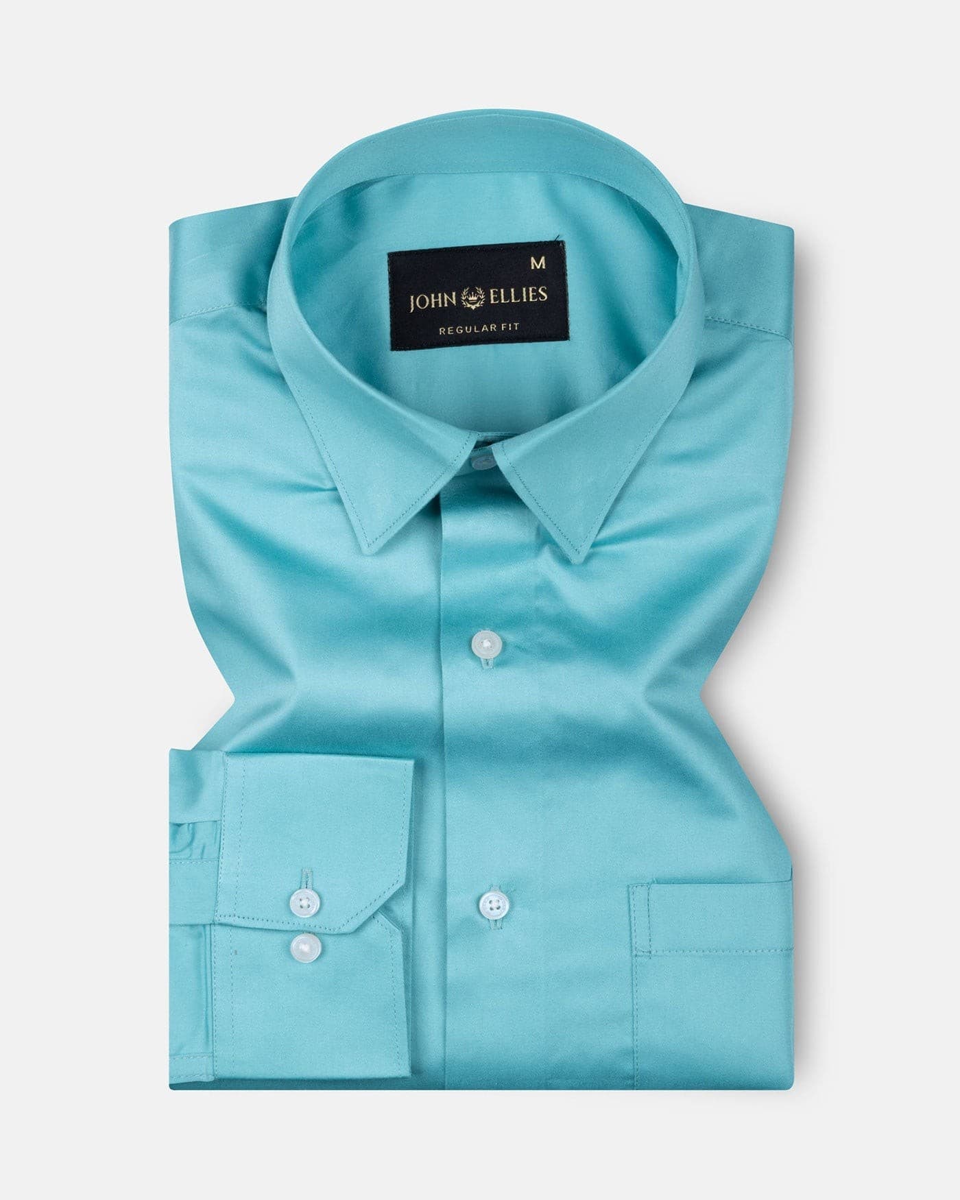 Rostin Turquis Hidden Button Down Giza Cotton Shirt