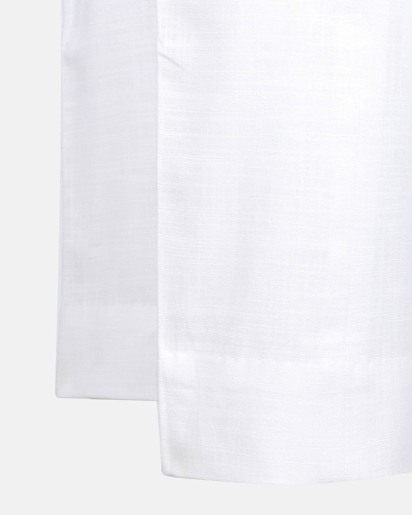 Zalix White Linen Formal Pant