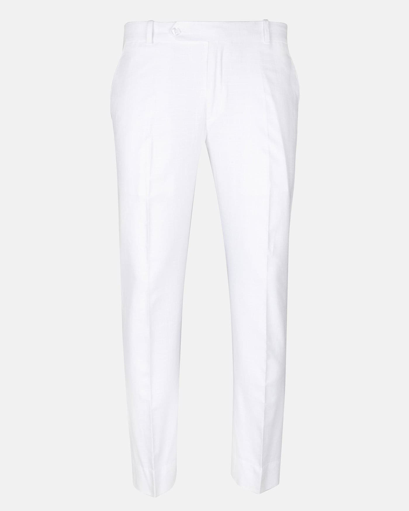 Zalix White Linen Formal Pant