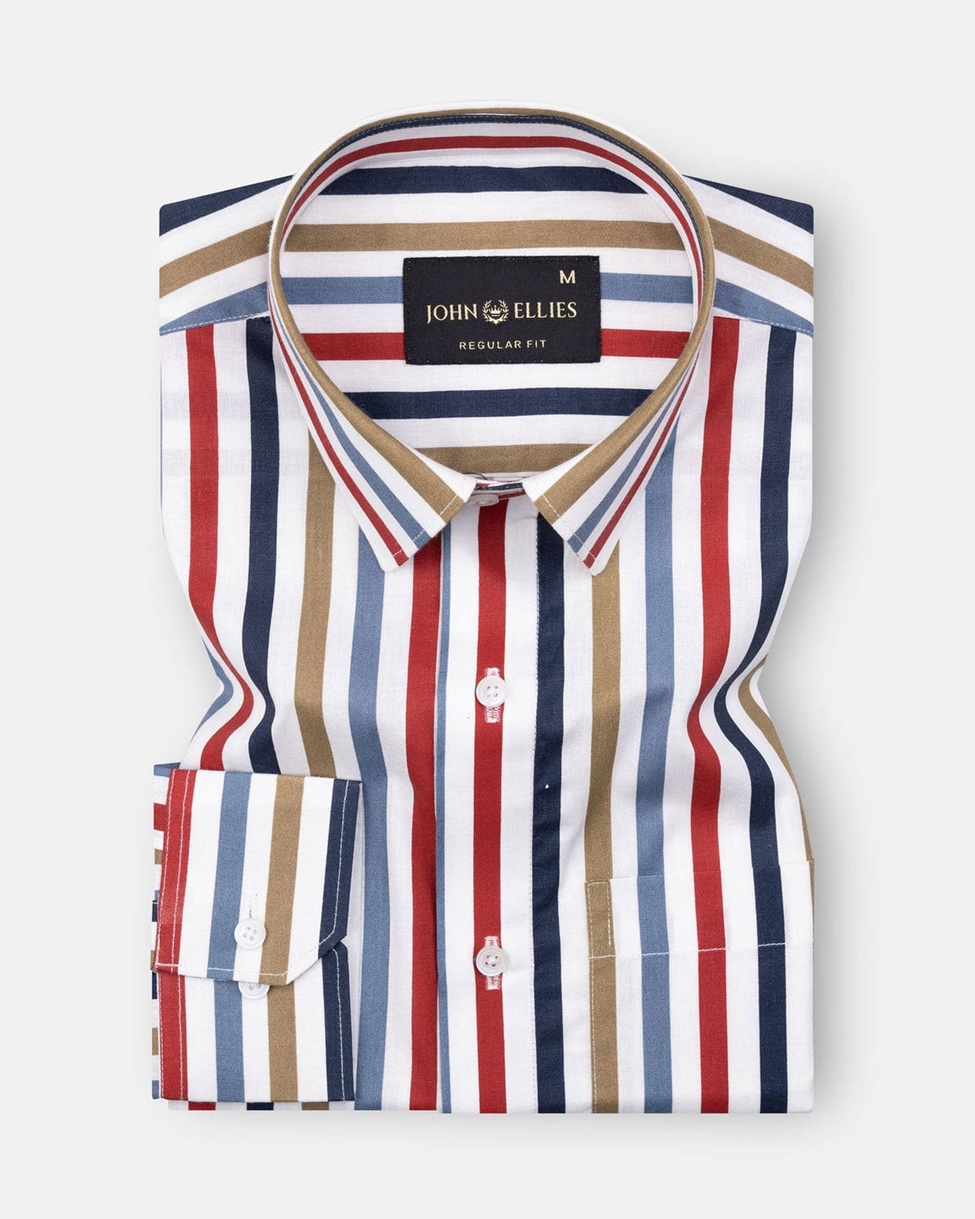 Clemence Multicolor Cotton Stripes Shirt