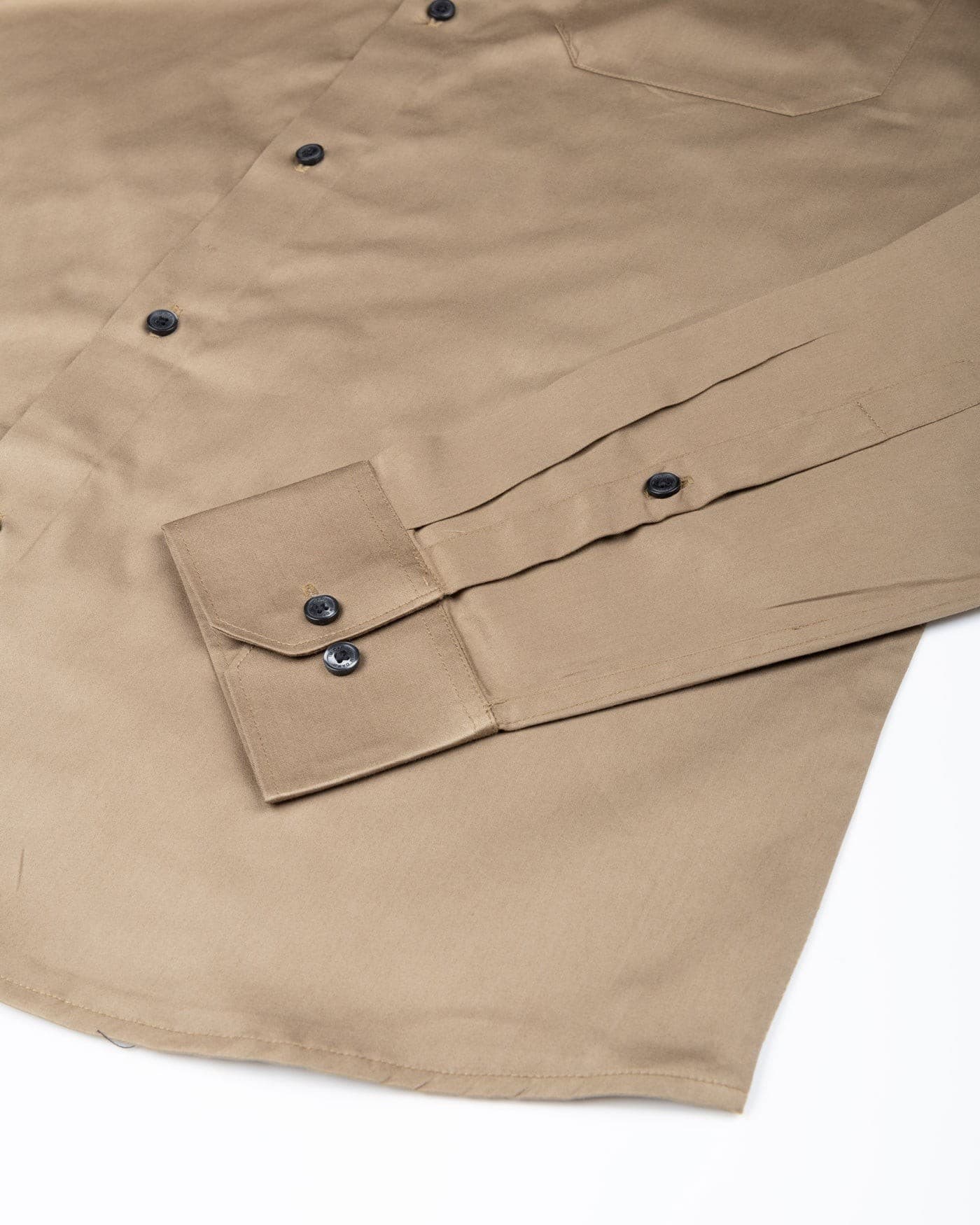 Rostin Golden Hidden Button Down Giza Cotton Shirt