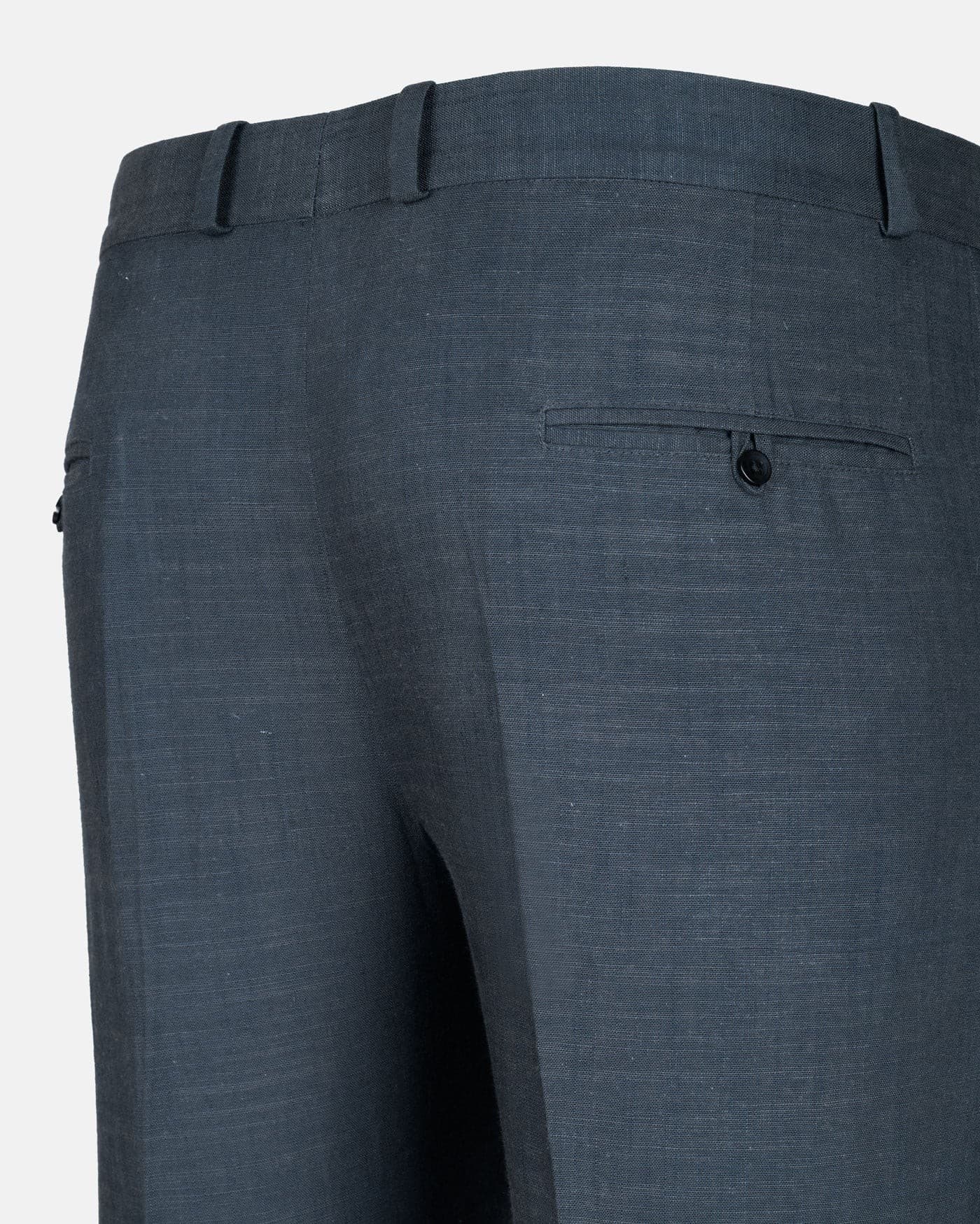 Zalix Teal Linen Formal Pant