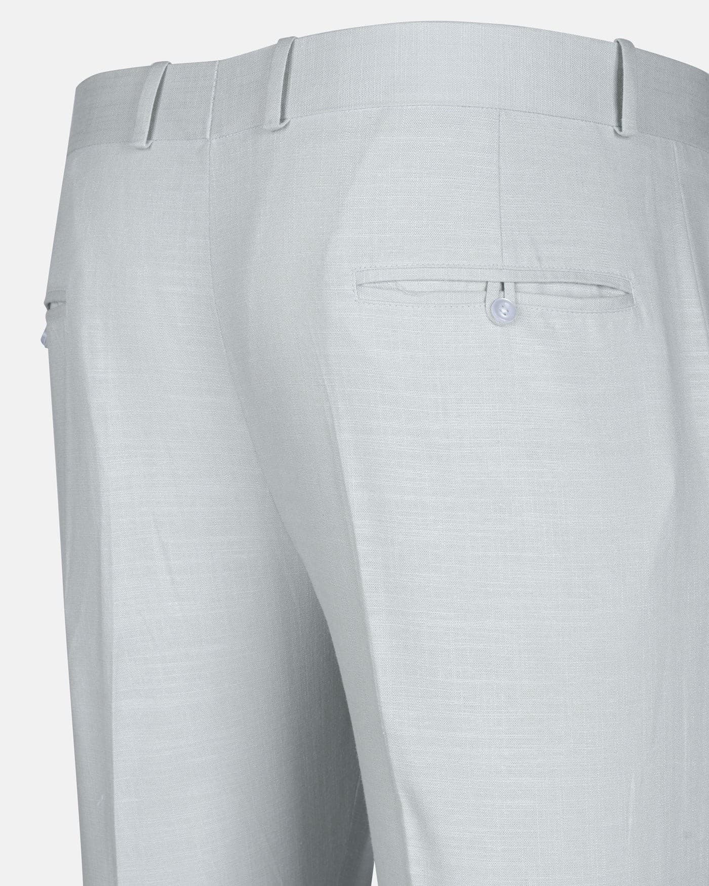 Zalix Pastel Olive Linen Formal Pant