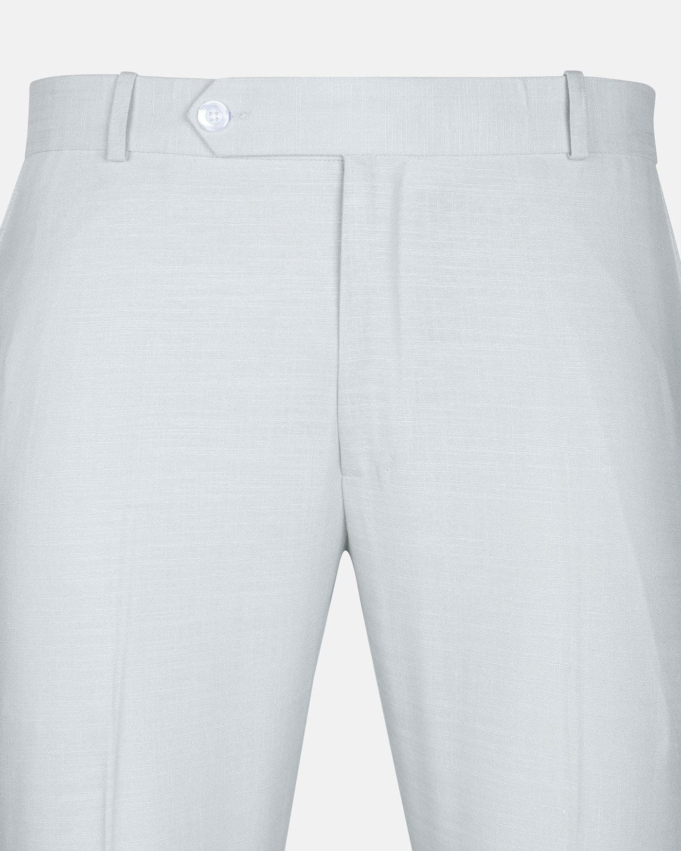 Zalix Pastel Olive Linen Formal Pant