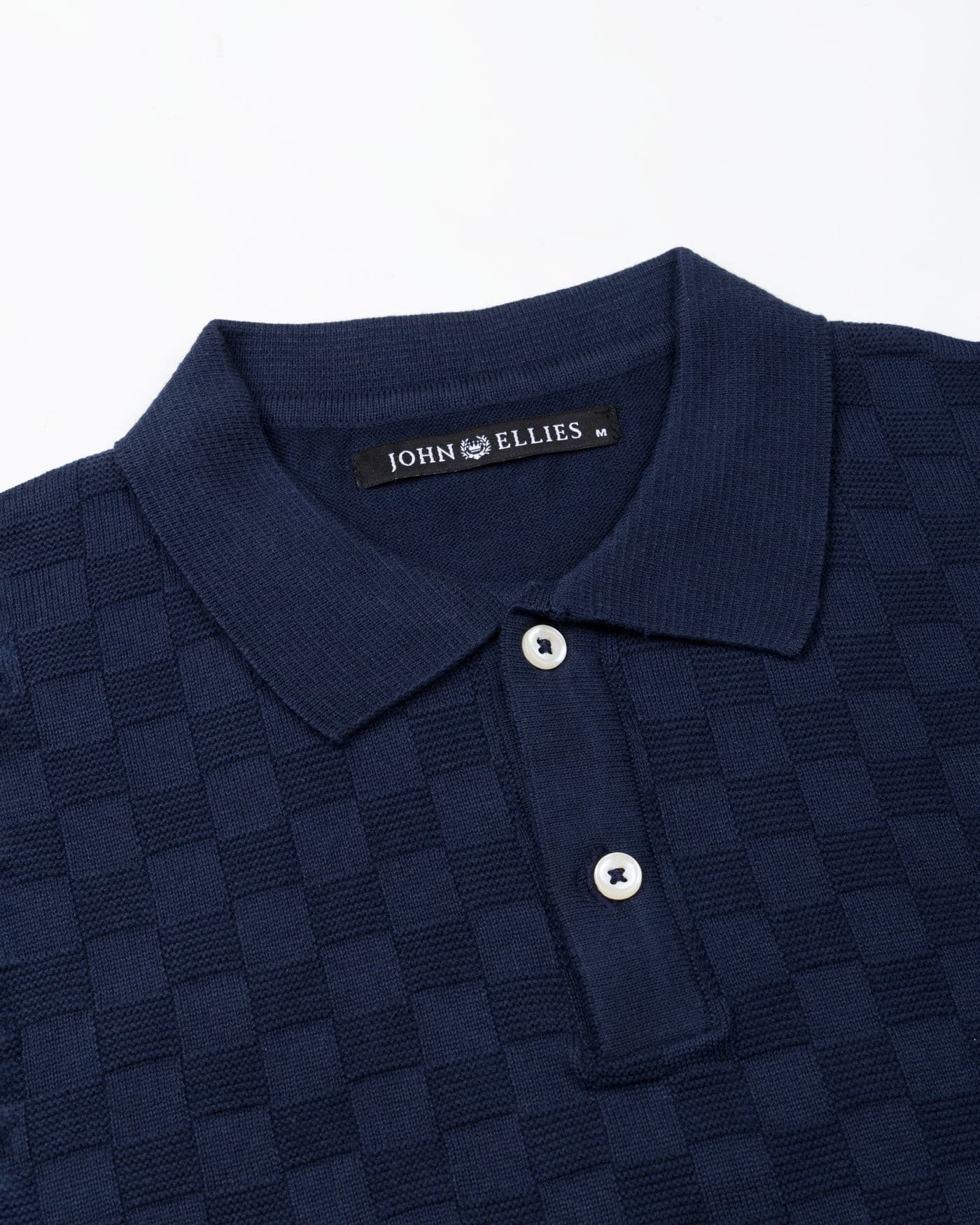Caelum Navy Blue Cotton Polo T-Shirt
