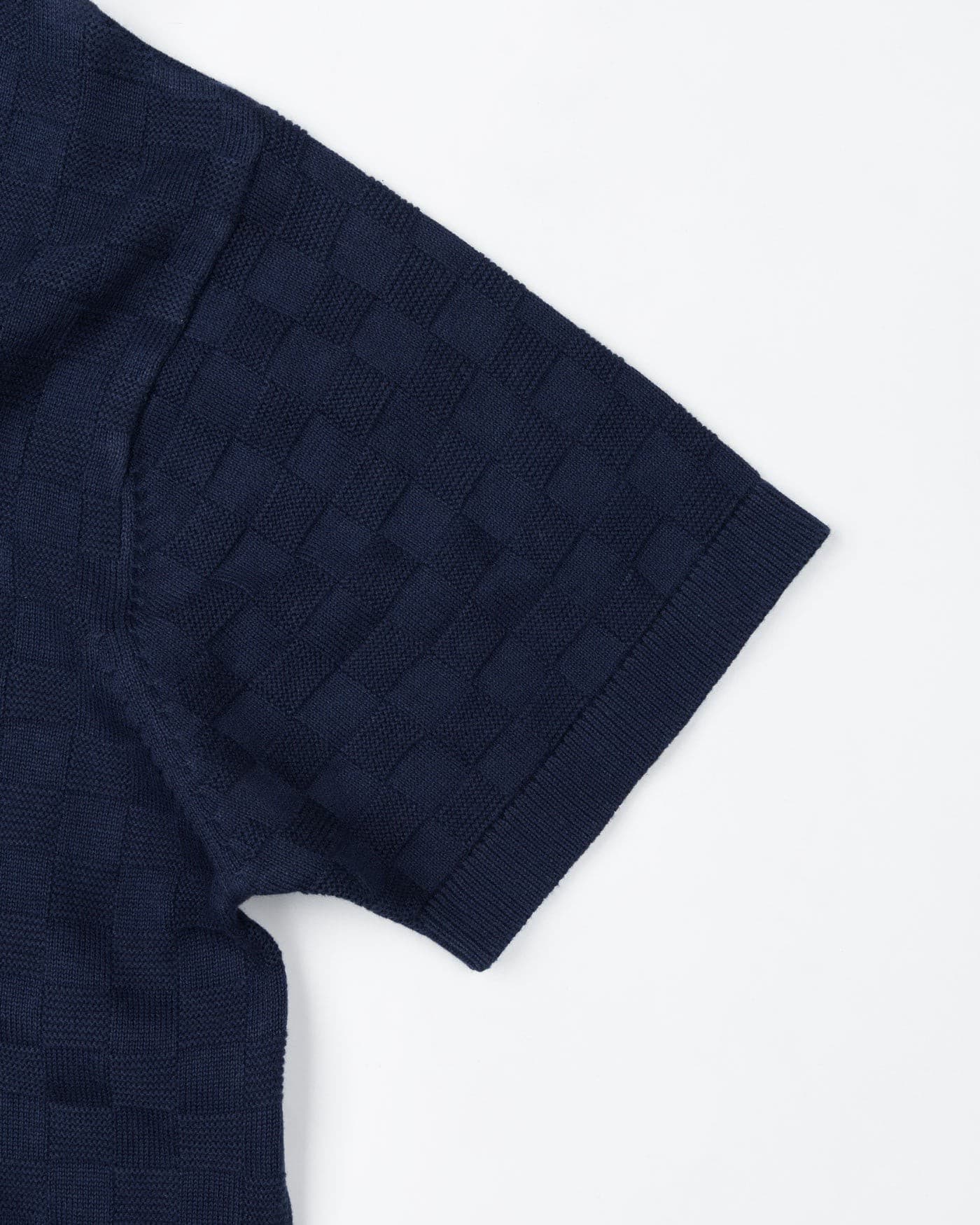 Caelum Navy Blue Cotton Polo T-Shirt