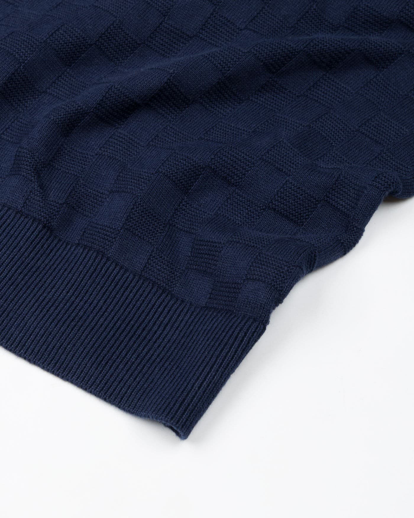 Caelum Navy Blue Cotton Polo T-Shirt