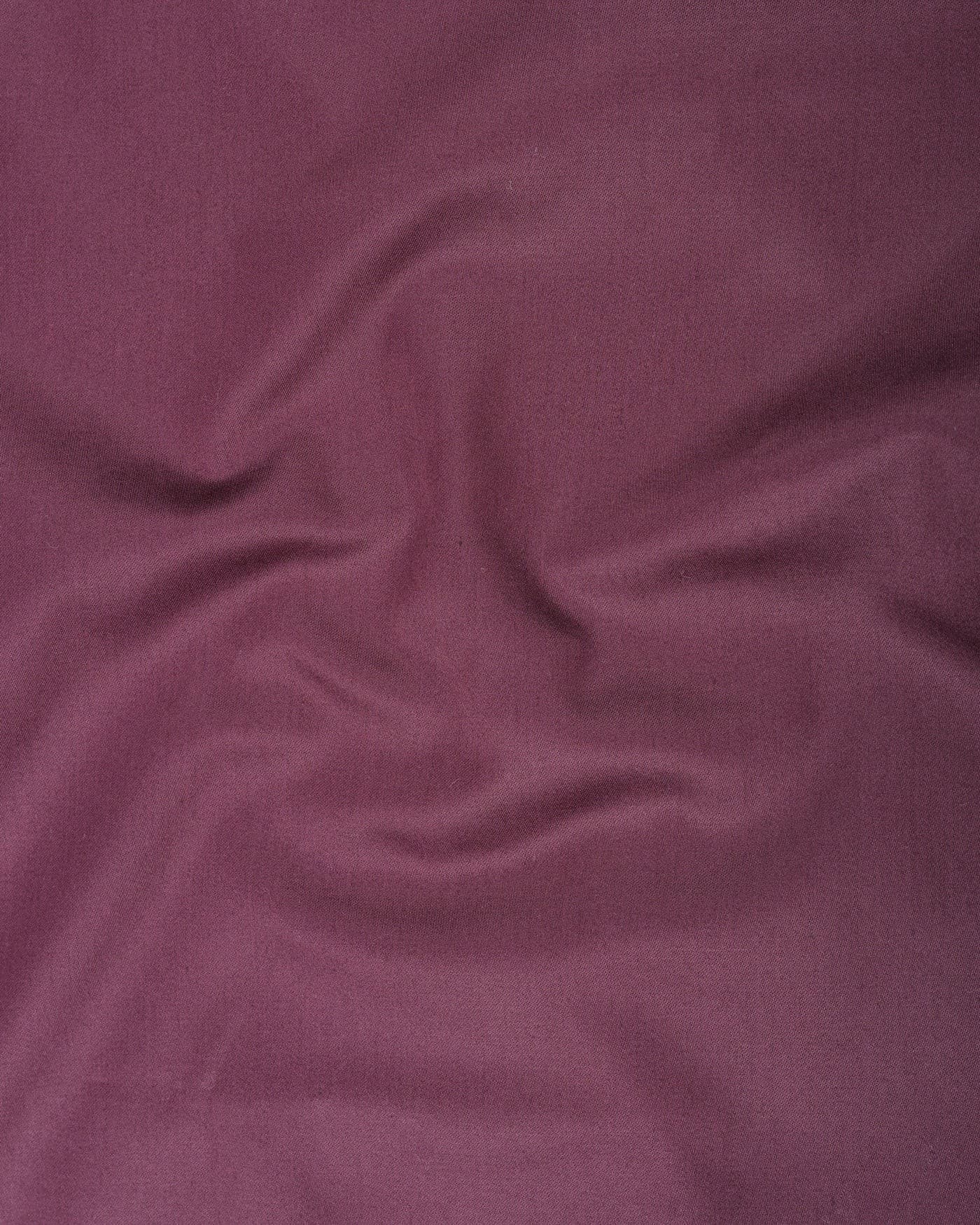 Rostin Purple Hidden Button Down Giza Cotton Shirt