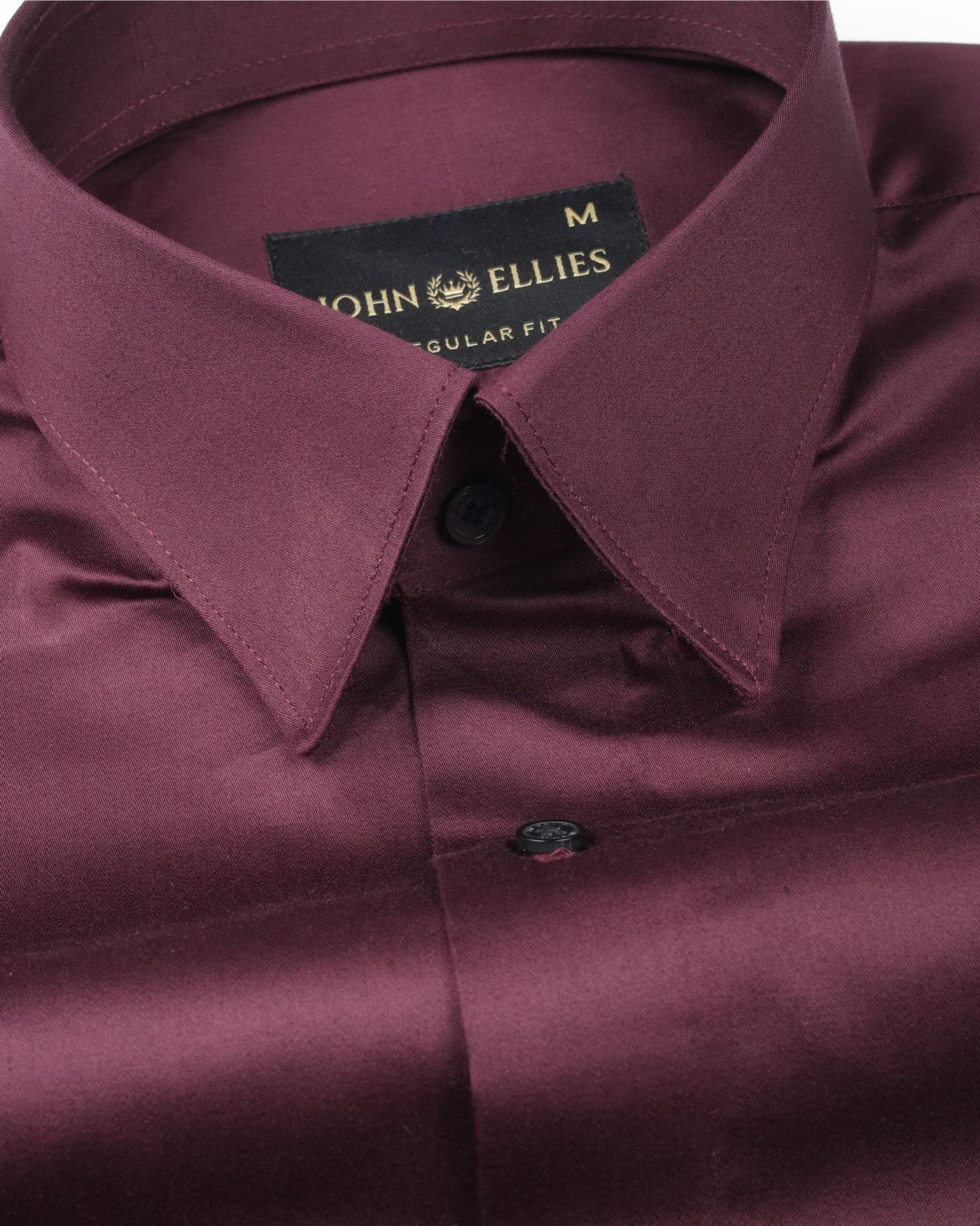 Rostin Purple Hidden Button Down Giza Cotton Shirt