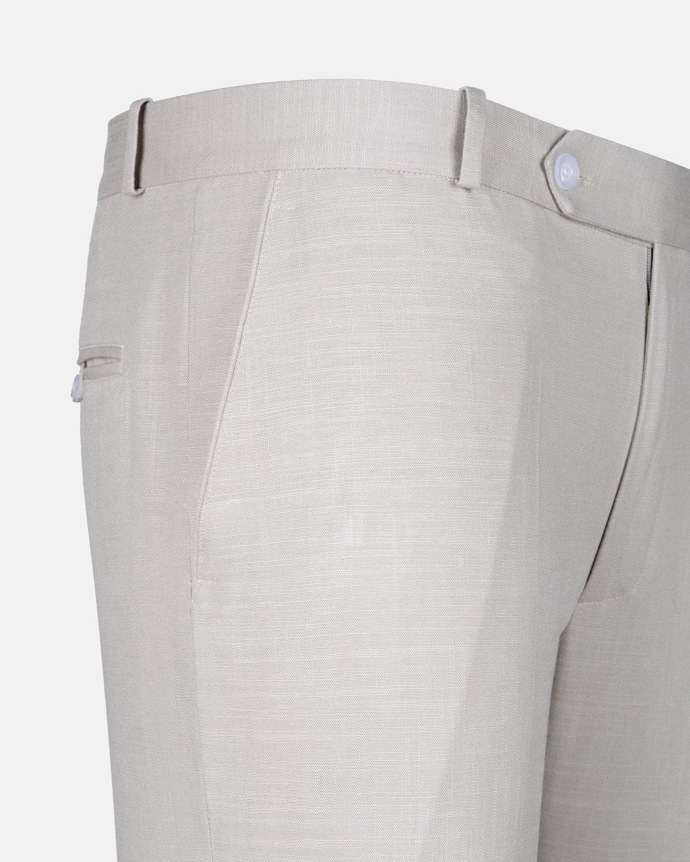 Zalix Bone Linen Formal Pant